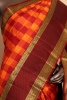 Multi Checks Butta Wedding Kanjeevaram Silk Saree